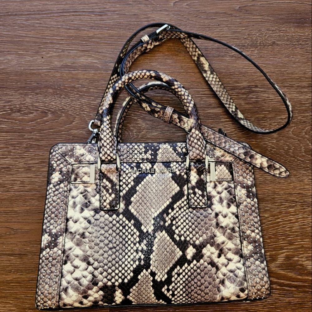 Michael Kors Python Print Satchel